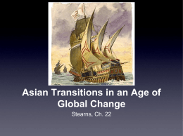 Asian Transitions in an Age of Global Change