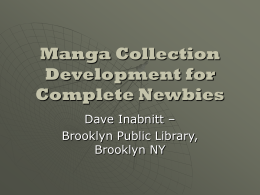 Manga Collection Development for Complete Beginners