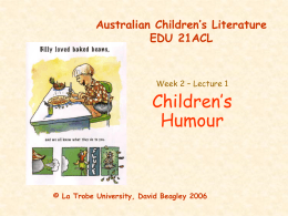 Australian Children’s Literature EDU 21ACL