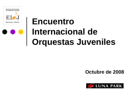 VII Encuentro Internacional de Orquestas Juveniles