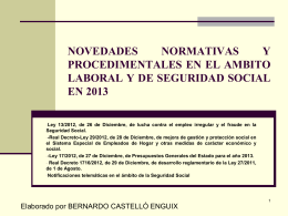 Real Decreto-Ley 13/2012, de 26 de Diciembre, de lucha