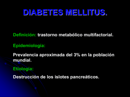 DIABETES MELLITUS. - Medicina Javeriana