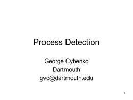 Process Detection - Dartmouth College