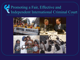 The Coalition for the Criminal Court (CICC International)