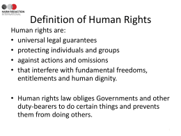 Human Rights Training