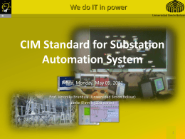 CIM Standard for Substation Automation System