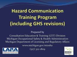 Hazard Communication Training Program