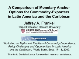 A Comparison of Monetary Anchor Options for …