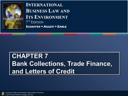 Schaffer International Business Law 7th Ed. 2009