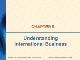 Ch 5 - International Business