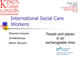 International Social Care Workers