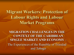 Migrant Workers: Protection of Labour Rights and …