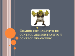 Cuadro comparativo de control administrativo y control