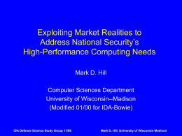 Exploiting Market Realities to Address National Security's