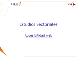 Estudios Sectoriales