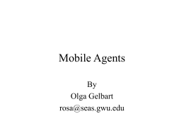 Mobile Agents - George Washington University