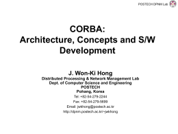 A CORBA-based Management Framework for Distributed