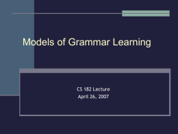 Constructing Grammar: a computational model of the