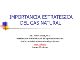 IMPORTANCIA ESTRATEGICA DEL GAS NATURAL