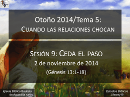 ceda_el_paso_110214 - Iglesia Biblica Bautista de