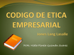 CODIGO DE ETICA EMPRESARIAL Jones Lang Lasalle