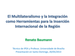 Some Thoughts about Latin American Integration