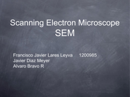 Scanning Electron Microscope SEM - ciencia