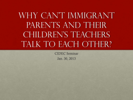 Why can’t immigrant parents and their children’s …