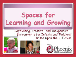 Spaces for Learning and Growing