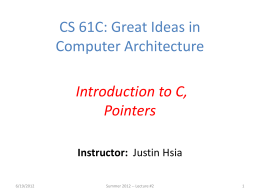 CS 61C: Great Ideas in Computer Architecture (Machine