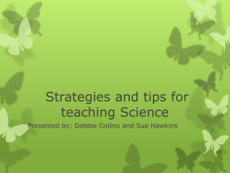 ELL strategies and tips for teaching Science