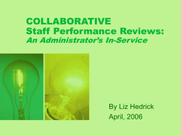 Staff Performance Reviews: Making It Meaningful