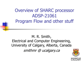 Overview SHARC processor -