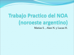 Trabajo Practico del NOA (noroeste argentino)