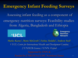 MAMI (Management of Acute Malnutrition in Infants) A