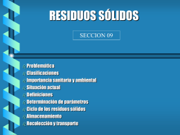 RESIDUOS SOLIDOS - ECHE INGENIEROS S.R