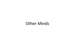Other Minds - Michael Johnson's Homepage
