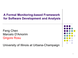 Towards Monitoring-Oriented Programming