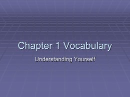 Chapter 1 Vocabulary - Humble Independent School …