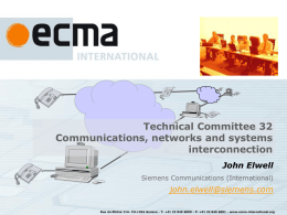 Ecma TC32 Presentation