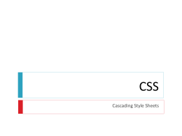 CSS - Wikispaces
