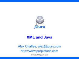 Java in XML - Purple Technology