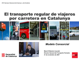 El Transporte Regular de Viajeros por Carretera en Catalunya