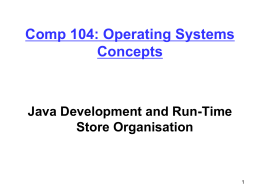 Comp 204: Computer Systems and Their Implementation