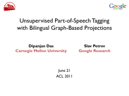 Unsupervised Part-of-Speech Tagging with Bilingual Graph