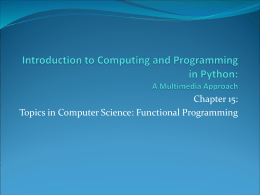 Introduction to Computing and Programming in Python: A