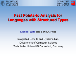 Fast Points-to Analysis for Languages with Structured Types