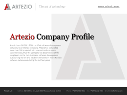 Artezio Company Profile