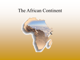 The African Continent - Hinsdale Township High School