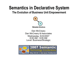Semantics in Declarative System - Kelly